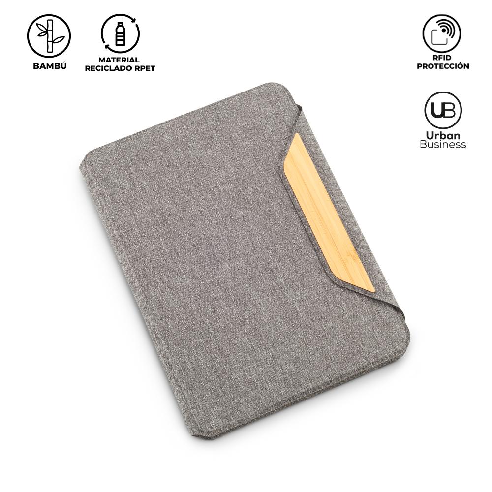 Libreta multifuncional rpet bamboo urban business Gris-Bambú miniatura 4
