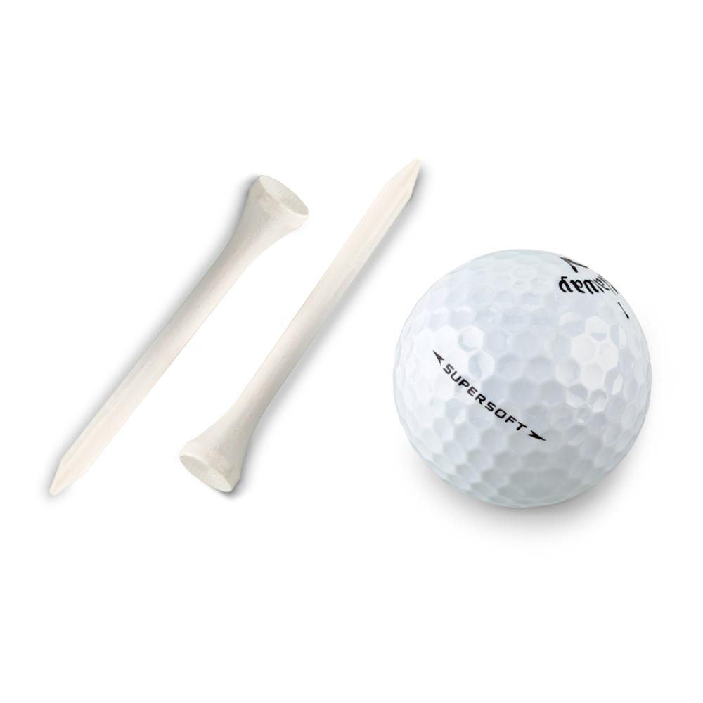 Golf tees 7cm Blanco front