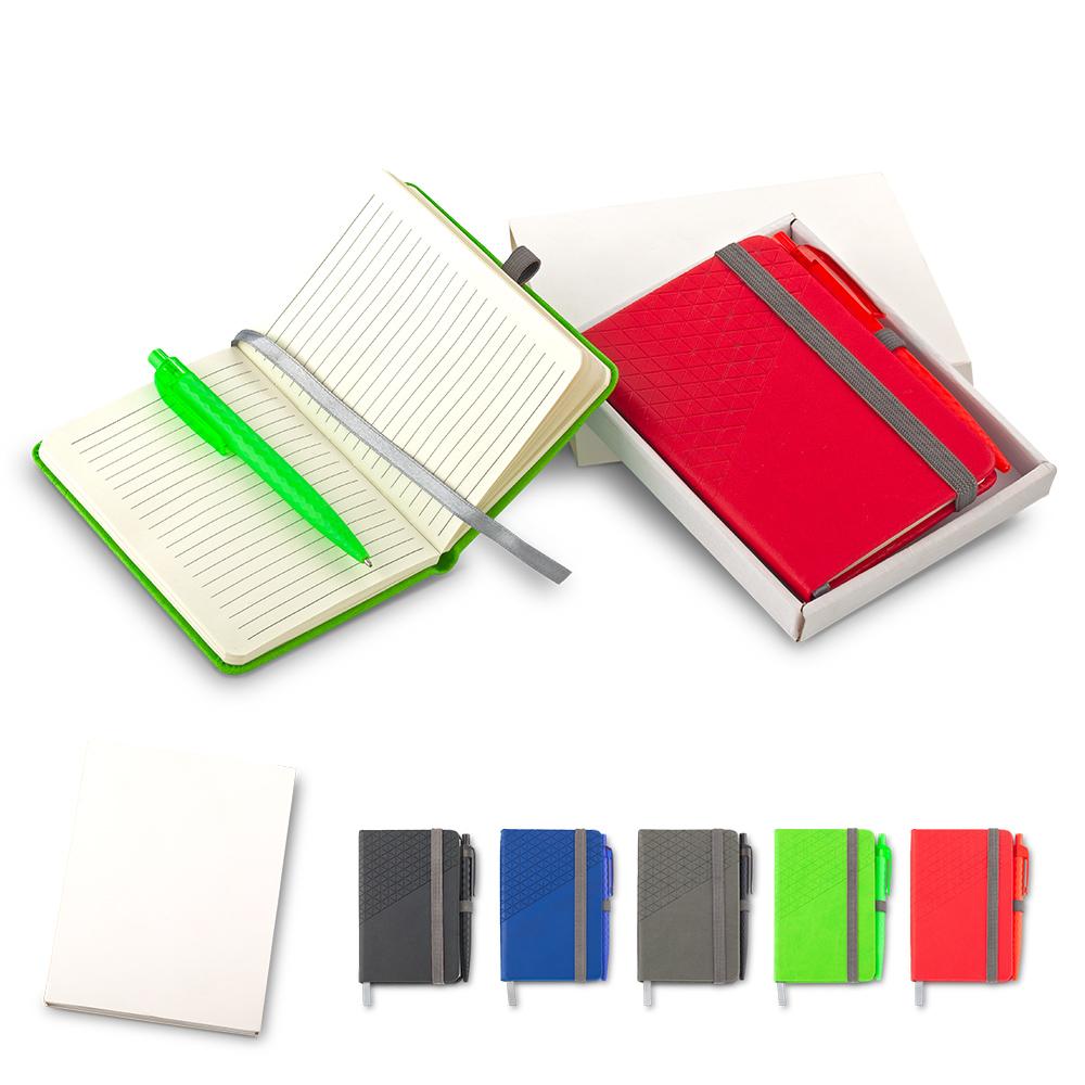 Set de boligrafo y libreta lawson Rojo miniatura 2