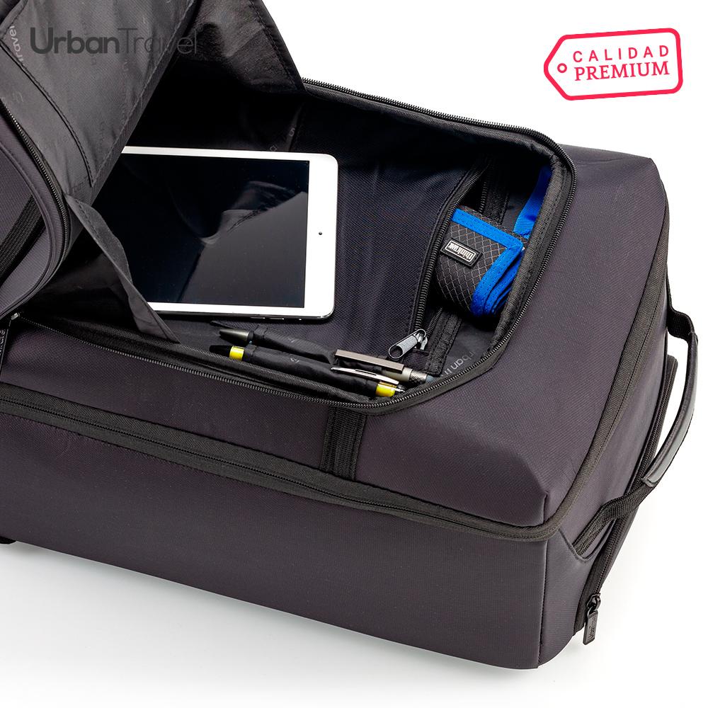 Trolley morral backpack senior urban travel Negro miniatura 7