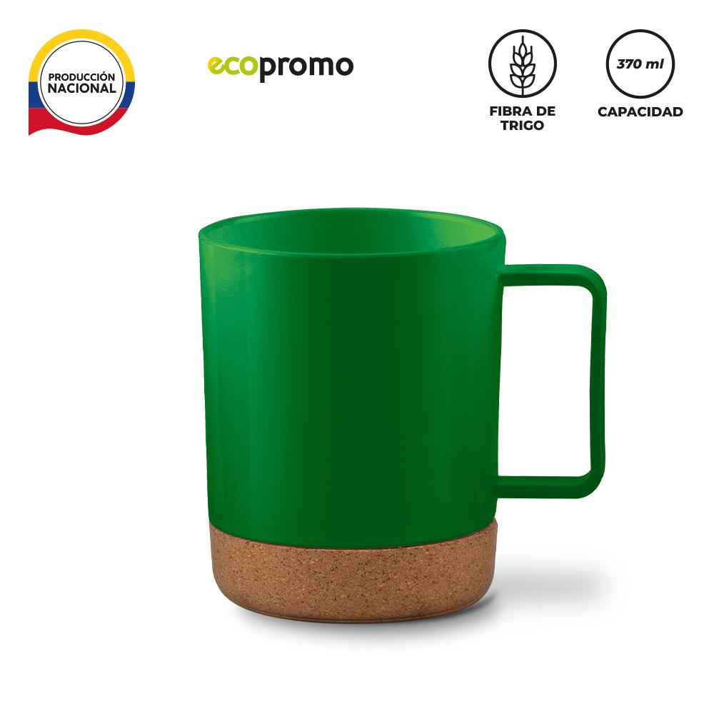 Mug plastico atom 370 ml produccion nacional Verde miniatura 4