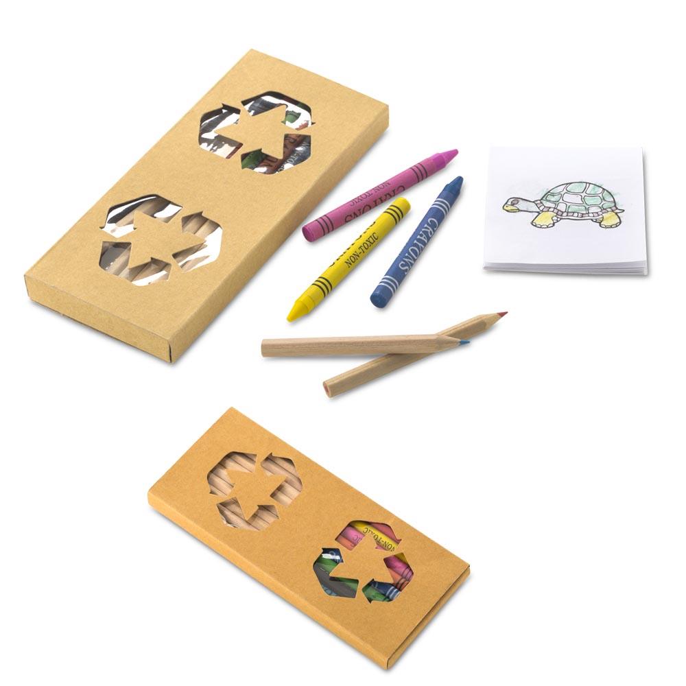 Set de colores y crayolas gavino Natural front