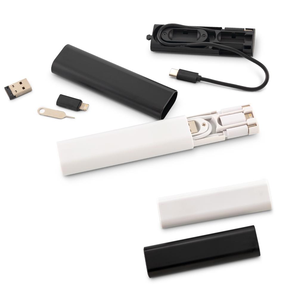 Cable multicargador kornell Blanco front
