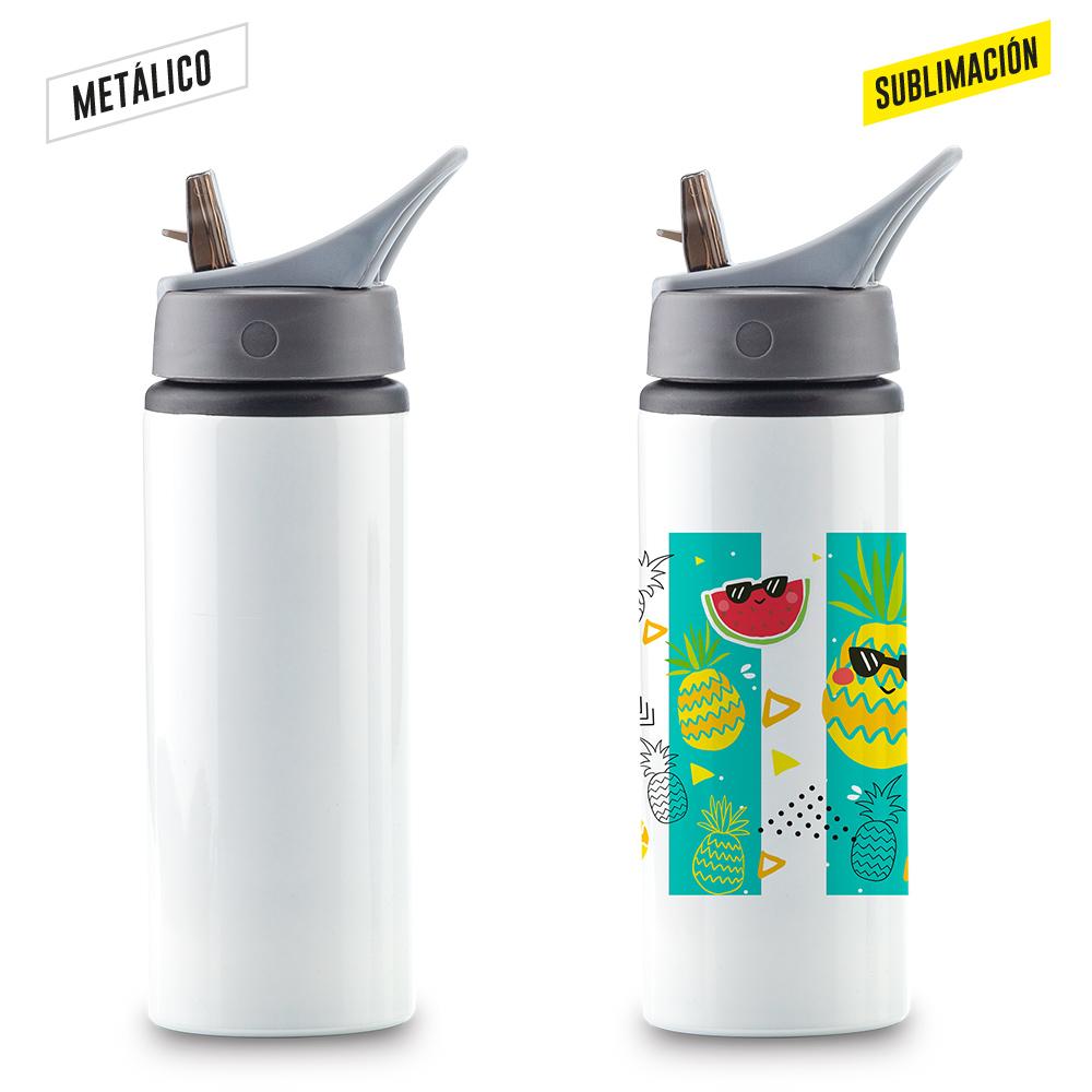 Botilito en aluminio para sublimacion parsons 750ml Blanco front