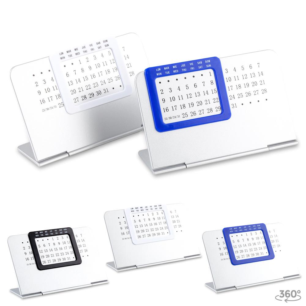 Calendario perpetuo plastico Azul front