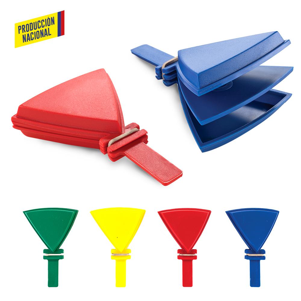 Aplausometro triangular - produccion nacional produccion nacional Amarillo front