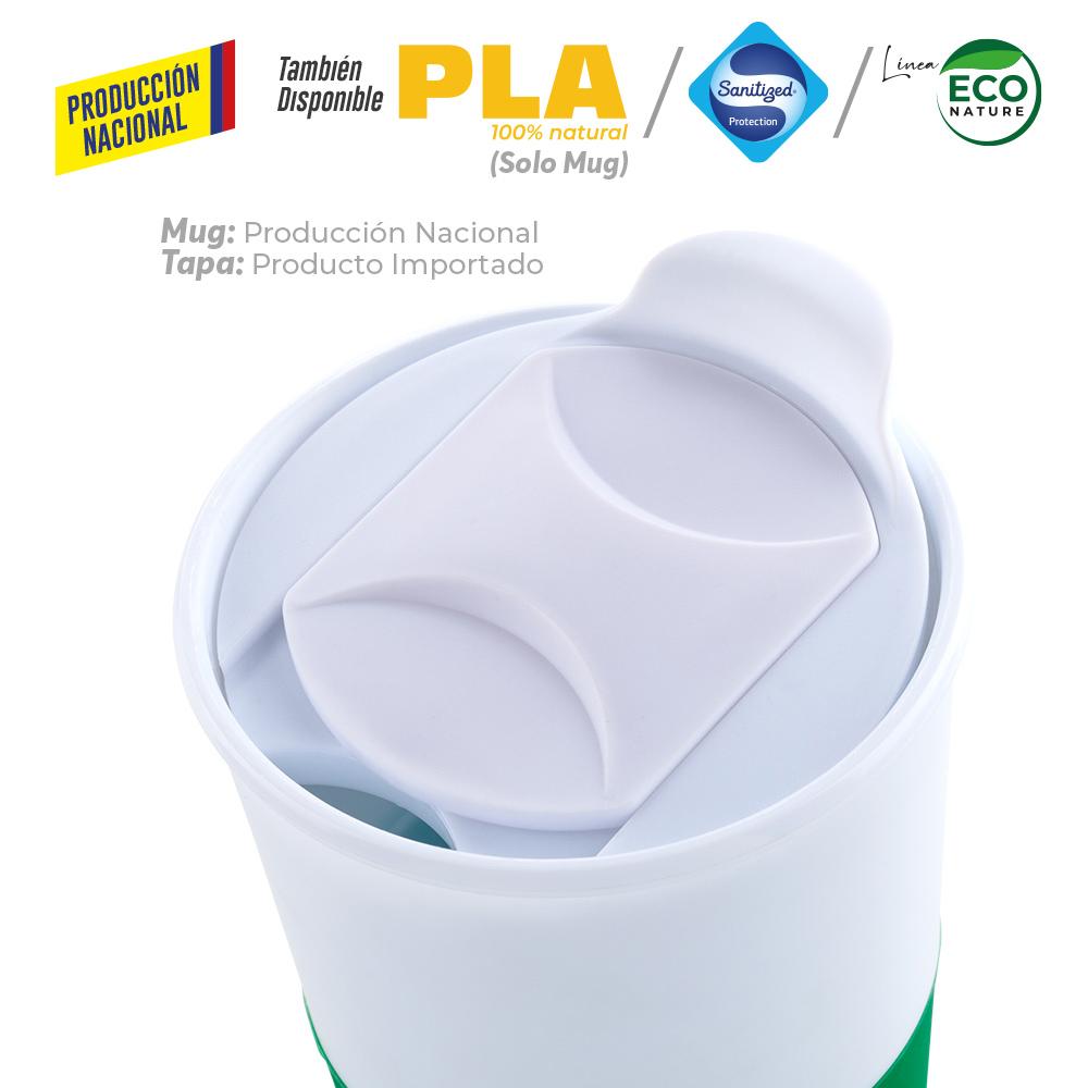 Mug plastico osiris 360ml - produccion nacional produccion nacional .Vaso Blanco prod nacional miniatura 10