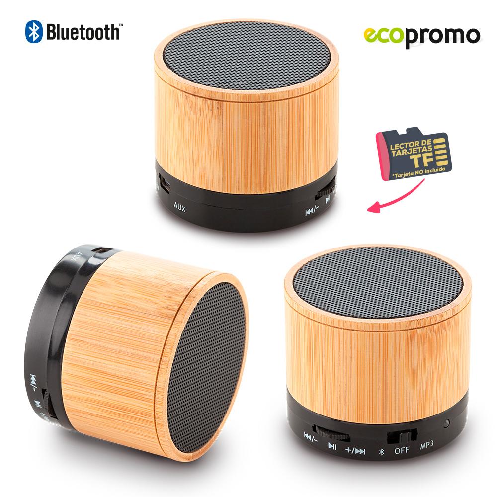 Speaker bluetooth artix bamboo Bamboo Negro front