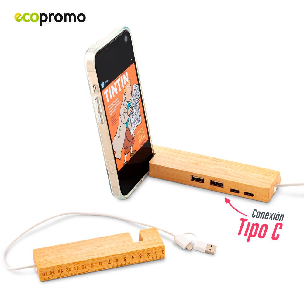 Puerto usb ruler bamboo Bamboo front