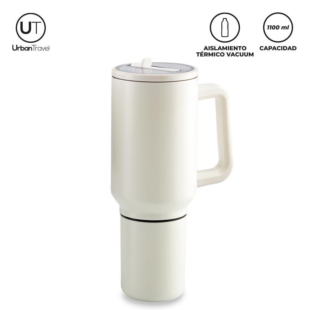 Mug metálico camper urban travel 1100 ml Negro miniatura 3