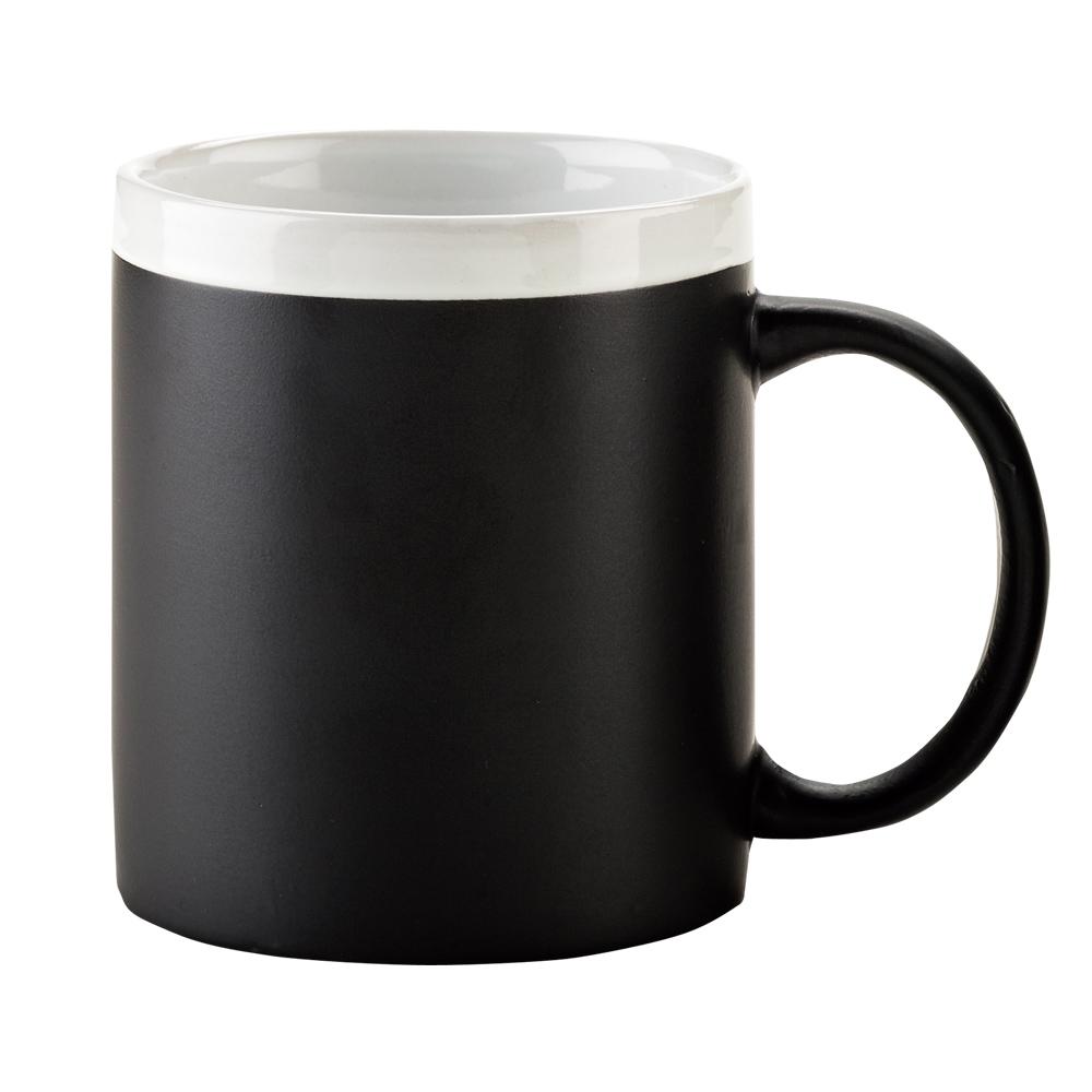 Mug ceramica tablero 11oz con tiza Negro-rojo miniatura 4