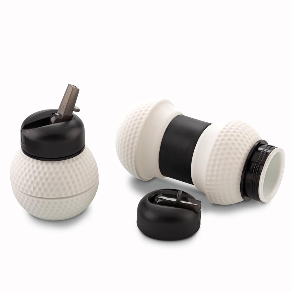 Botilito en silicona golf 550ml Negro - Blanco miniatura 3