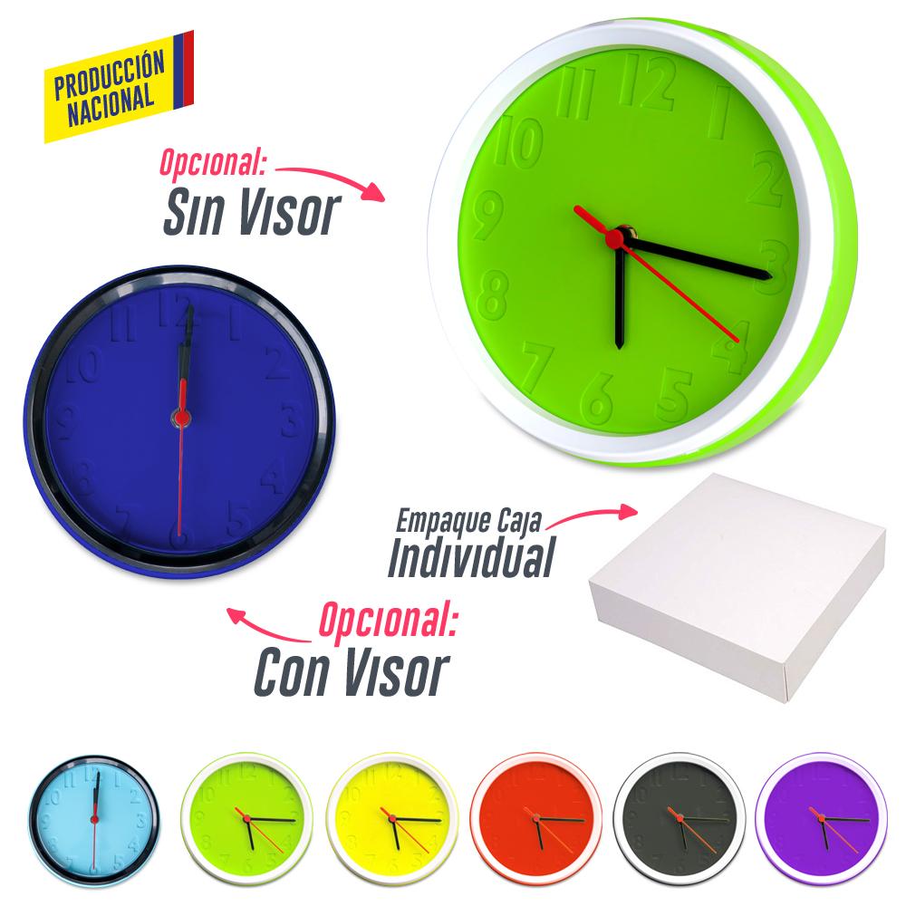 Reloj de pared colors - produccion nacional produccion nacional Amarillo front
