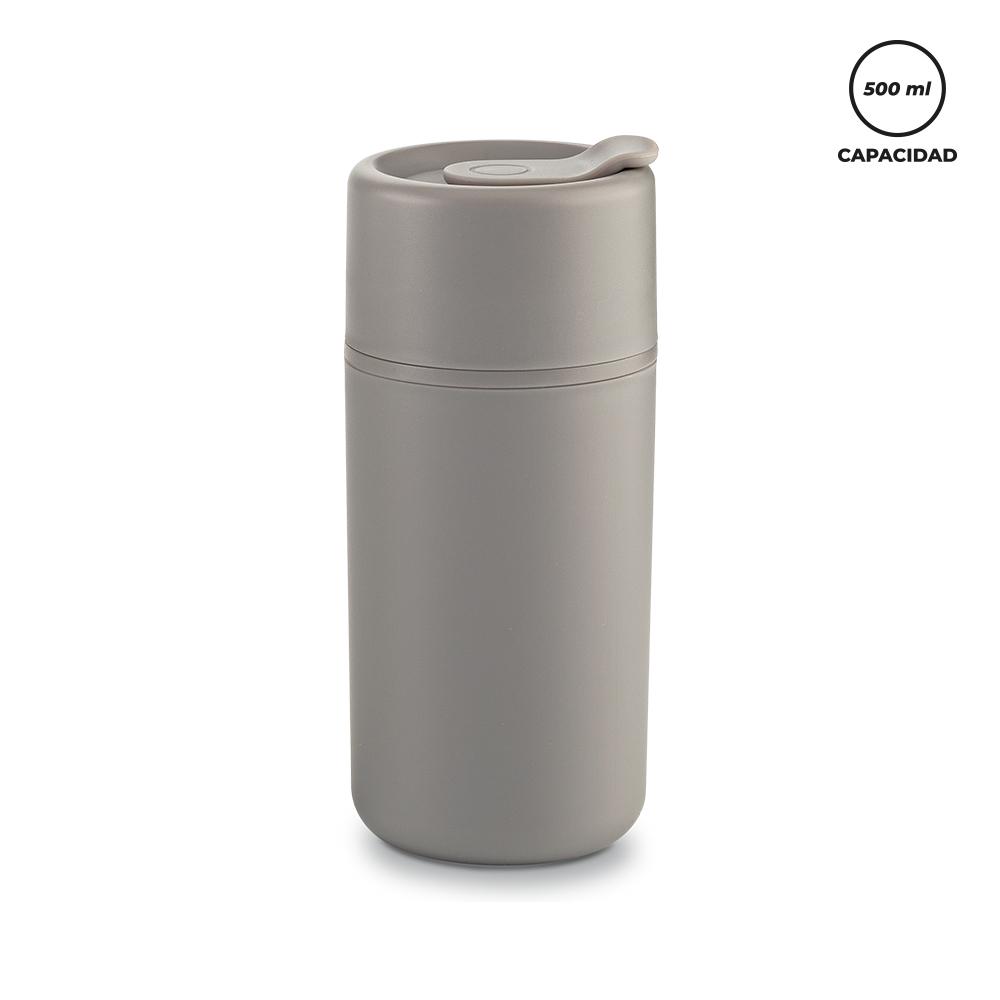 Mug plástico quovo 500 ml Azul miniatura 5