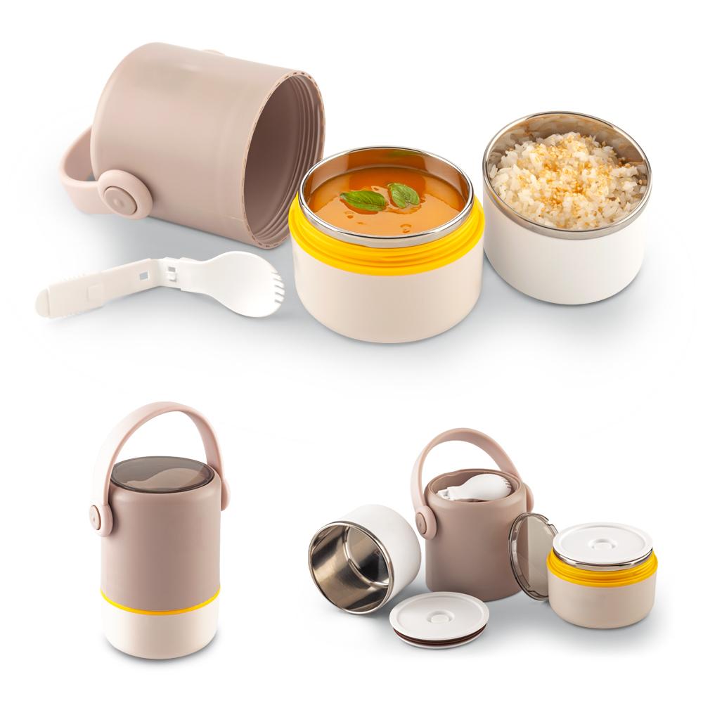 Portacomidas jolt Café Claro front