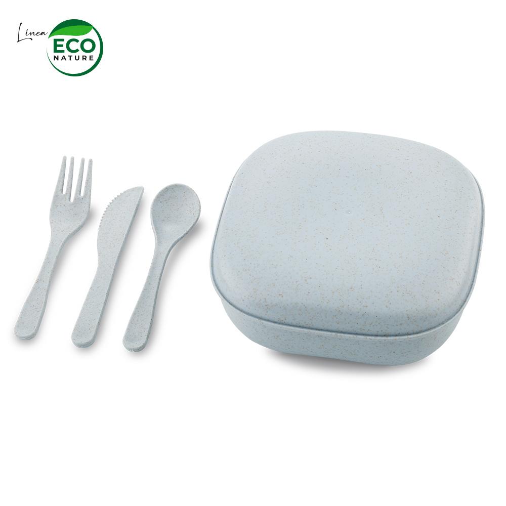 Portacomidas con cubiertos eco nature Natural miniatura 4