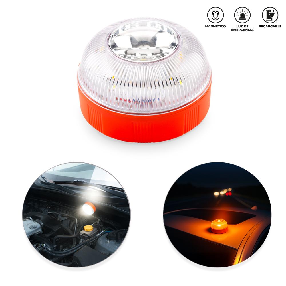 Luz de emergencia v16 magnetica Naranja front