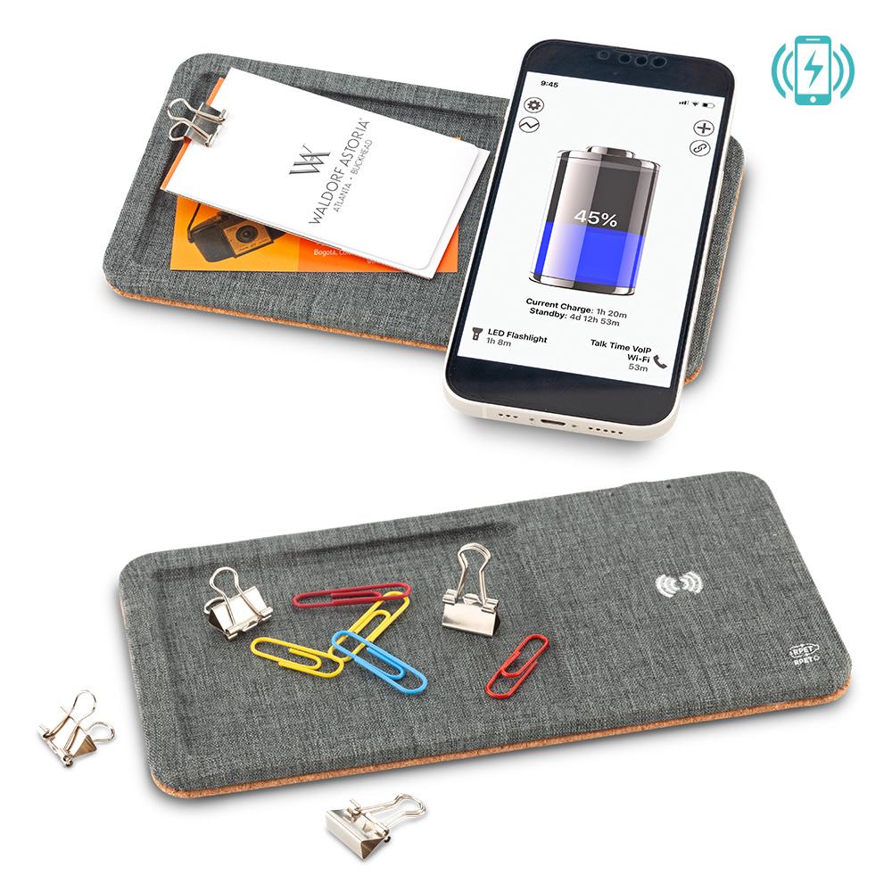 Organizador de escritorio 3-1 rpet Gris front