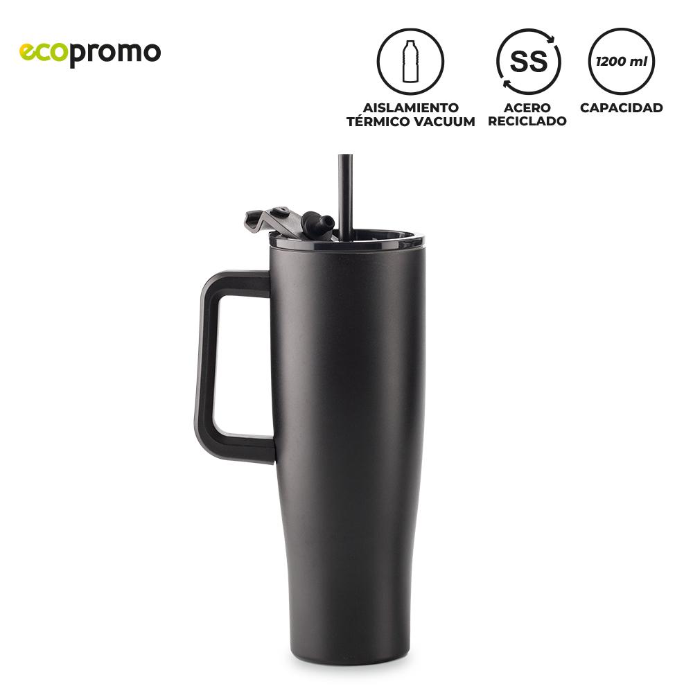 Mug metálico brumo 1200 ml Negro miniatura 3