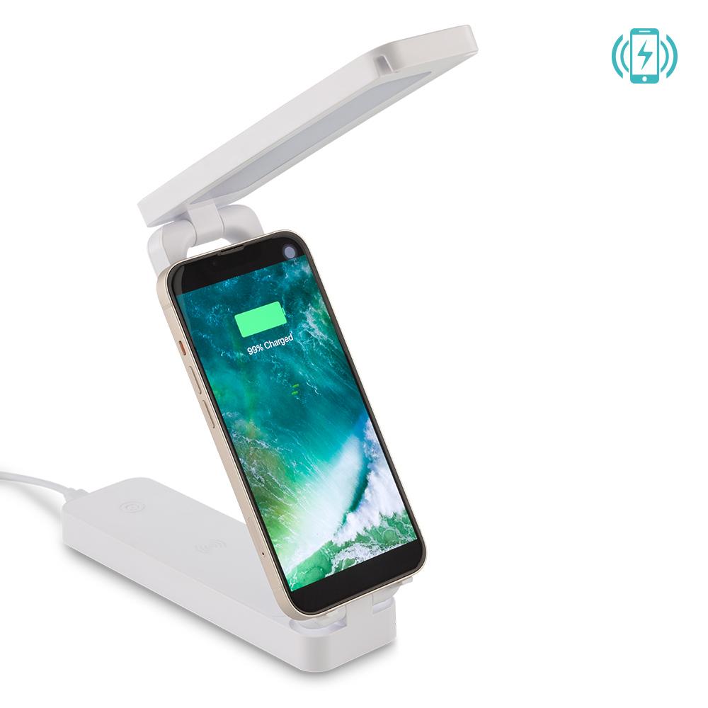 Cargador inalambrico con lampara flex - oferta oferta Blanco miniatura 6