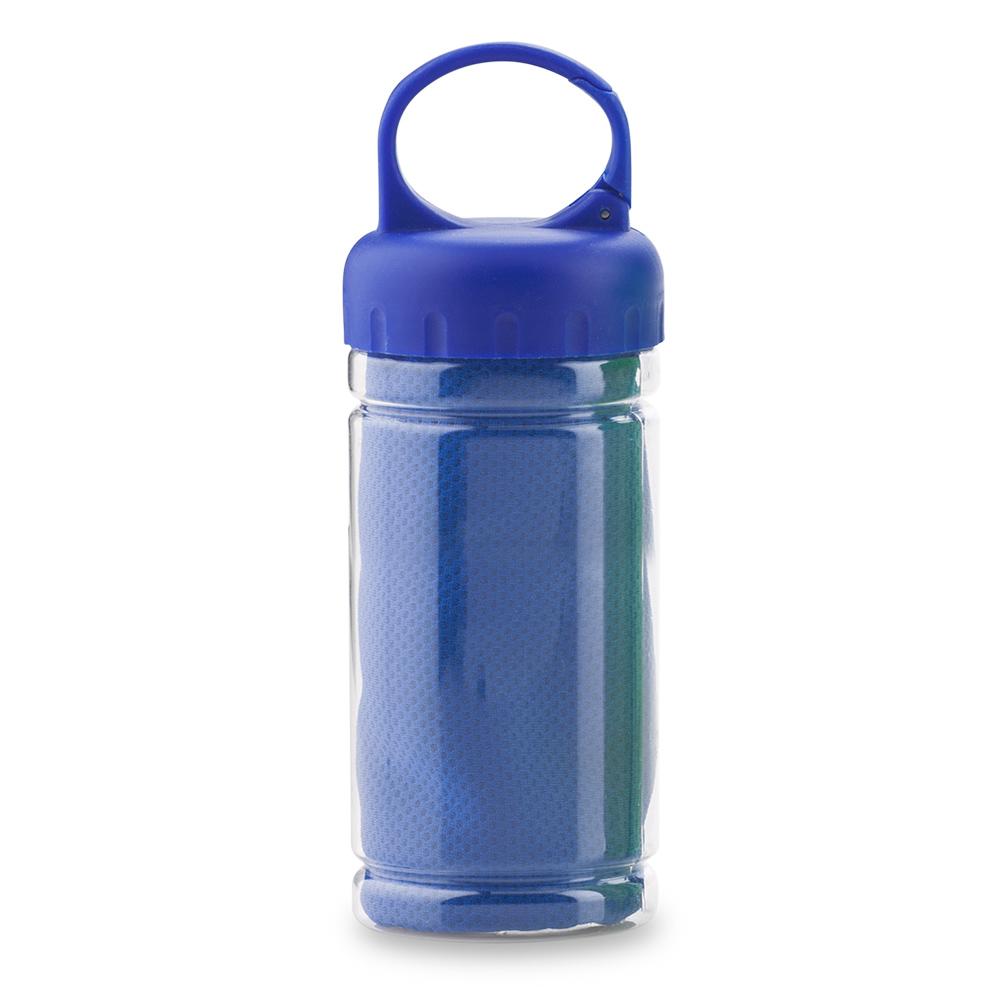 Toalla cool sport con estuche Azul Royal miniatura 3