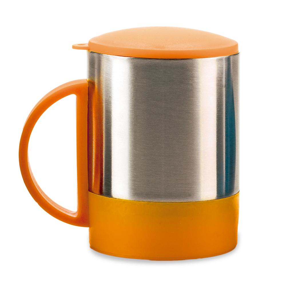 Minimug en acero con tapa - 180ml Silver-negro miniatura 6