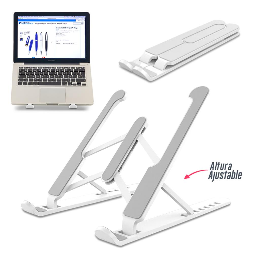 Soporte plastico para portatil ii Blanco front