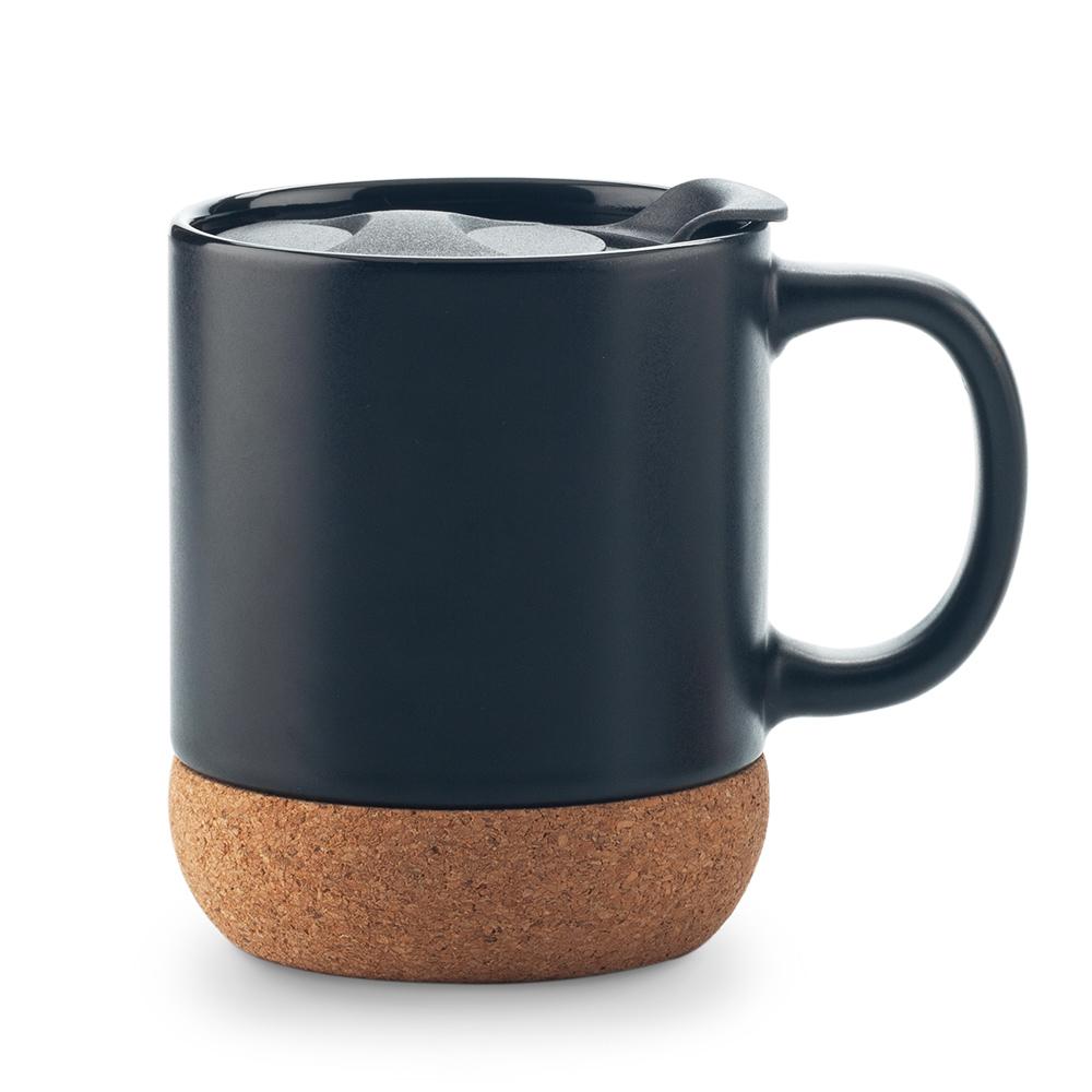 Mug ceramica con corcho 11 oz Blanco miniatura 4