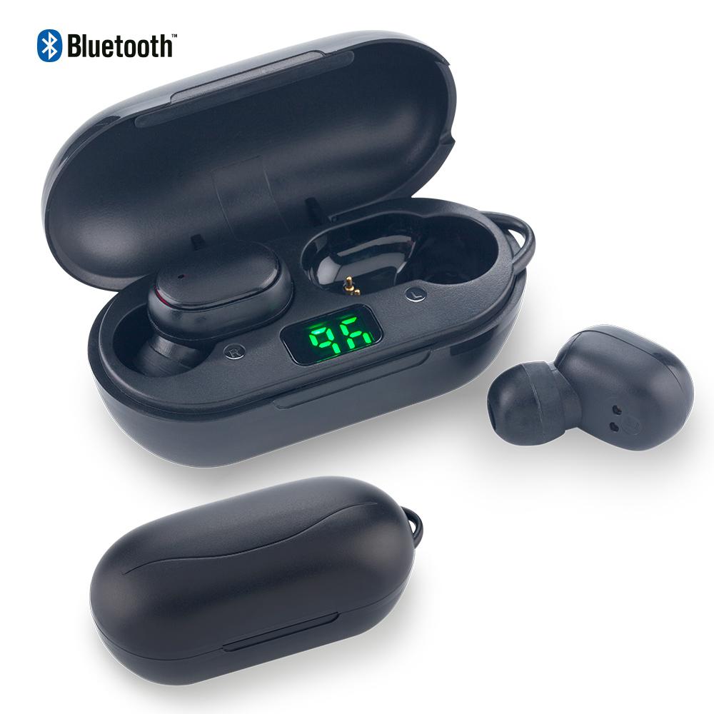 Audifonos bluetooth big display Negro front