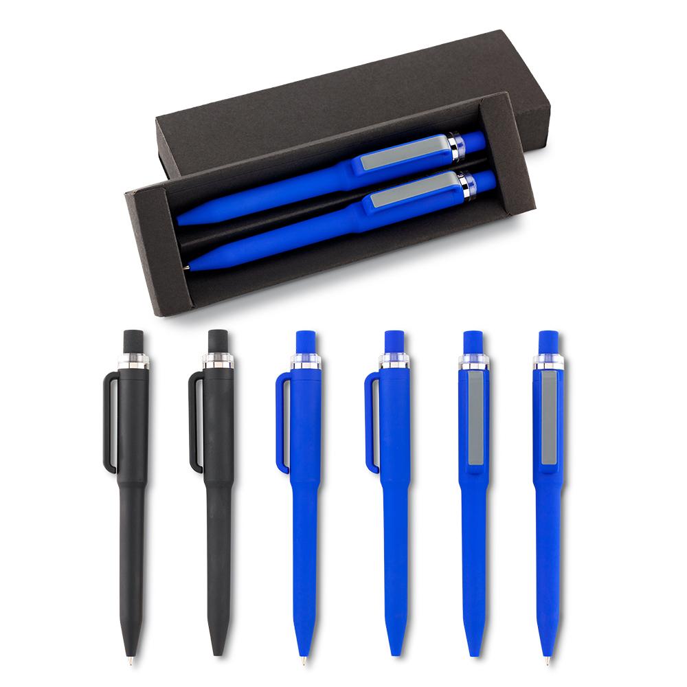Set de boligrafo y portaminas stanley Azul front
