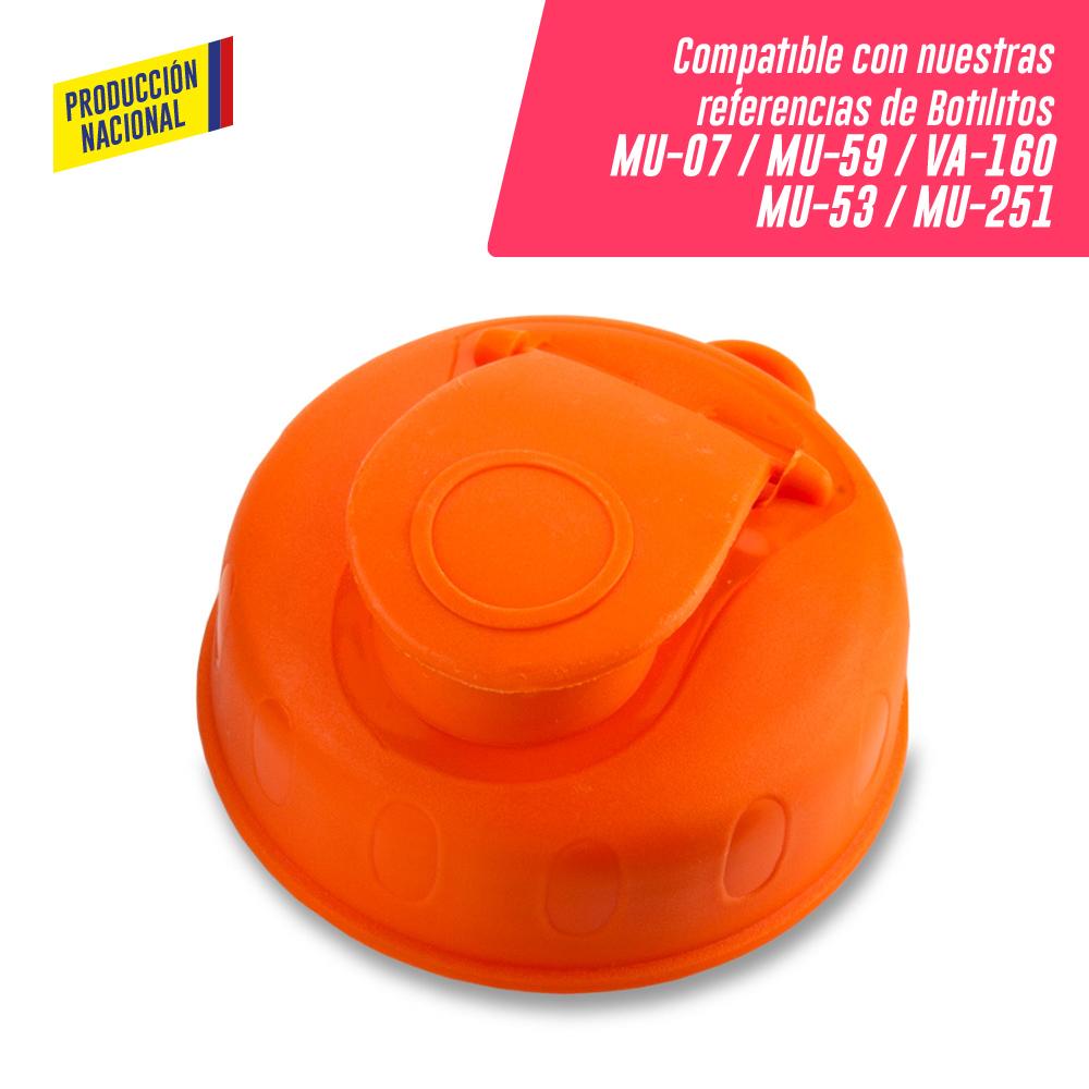 Tapa pestaña para botilito mu-07 - mu-59 produccion nacional Blanca miniatura 7