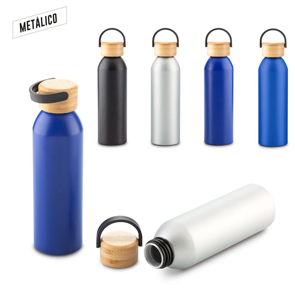 Botilito metalico dakota 650ml Negro front