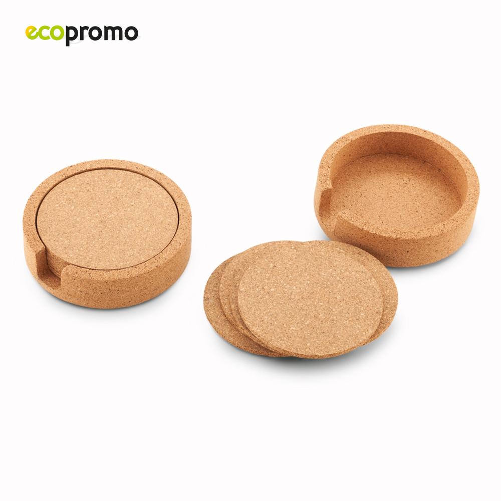 Set de portavasos cork Natural miniatura 4