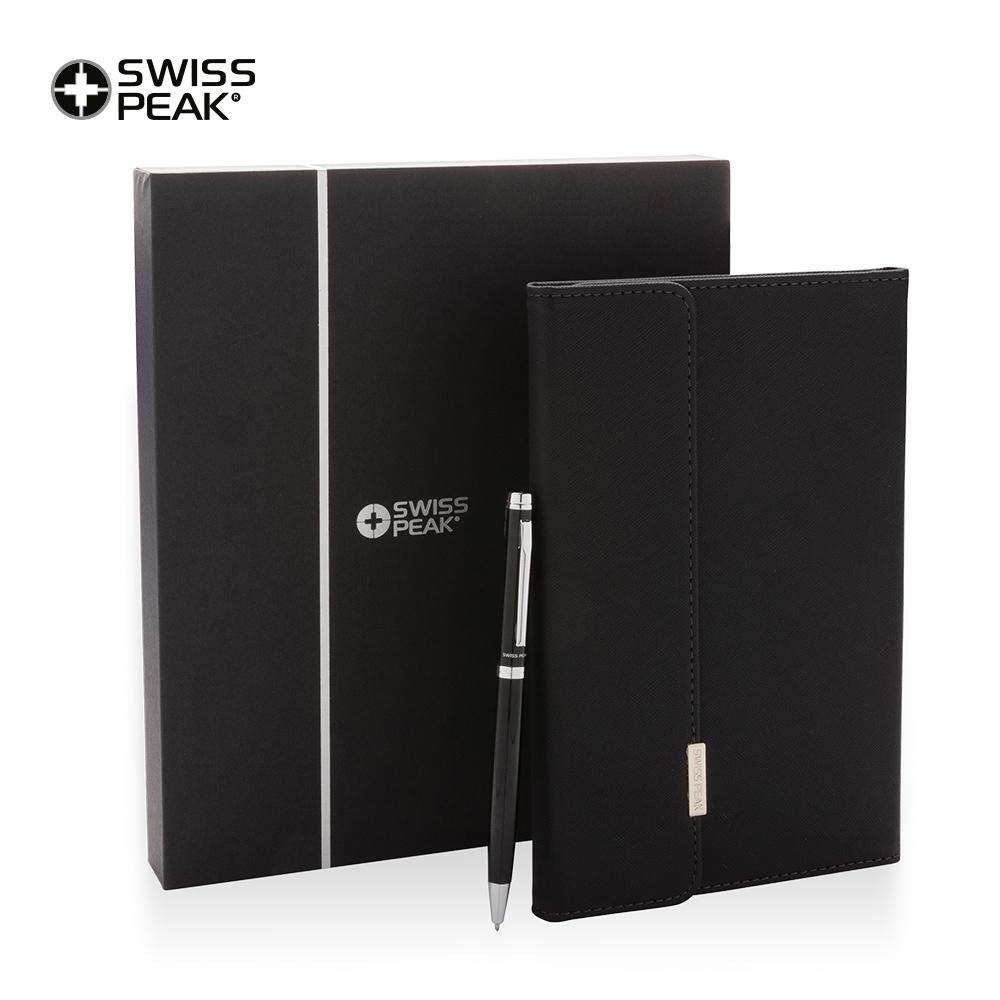 Set de bolígrafo y libreta swisspeak lux Negro miniatura 8