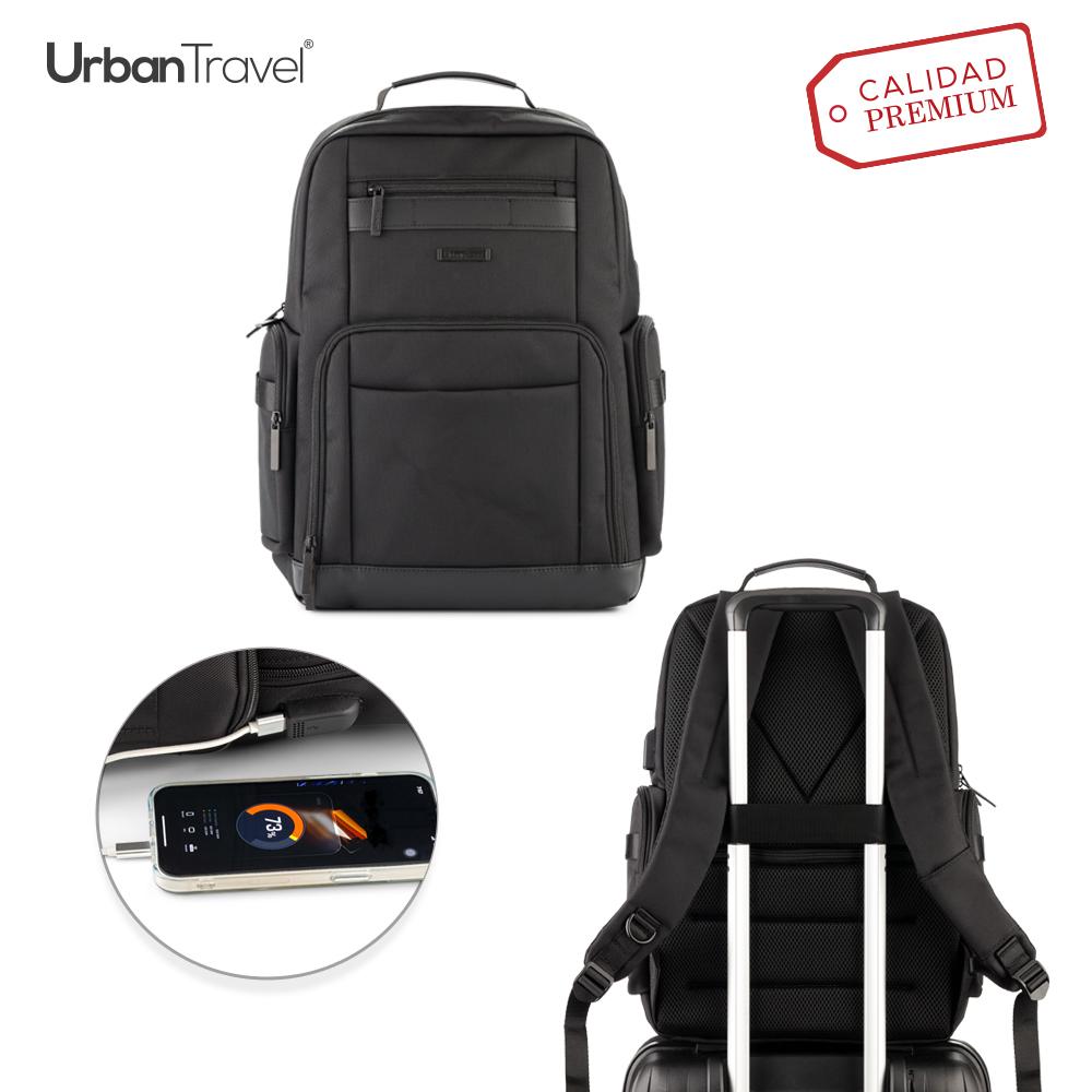 Morral backpack oregon urban travel Negro front