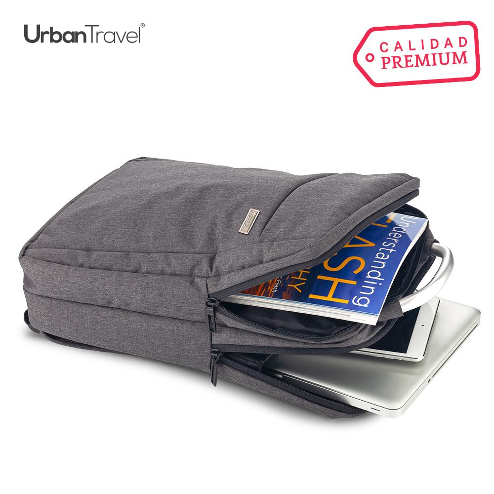 Morral backpack mangini urban travel Gris Oscuro miniatura 4