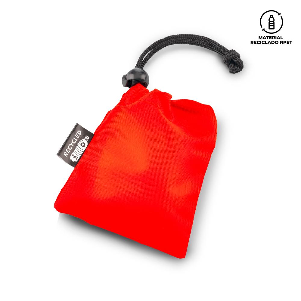 Poncho en bolsa rpet Negro miniatura 6