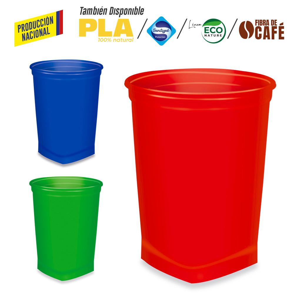 Vaso glitter - produccion nacional produccion nacional Rojo front