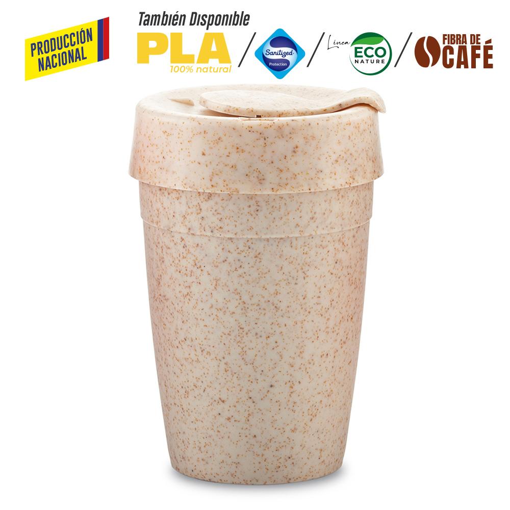 Mug plastico orbit 12oz - produccion nacional produccion nacional Blanco Para Tapa Plastica miniatura 12