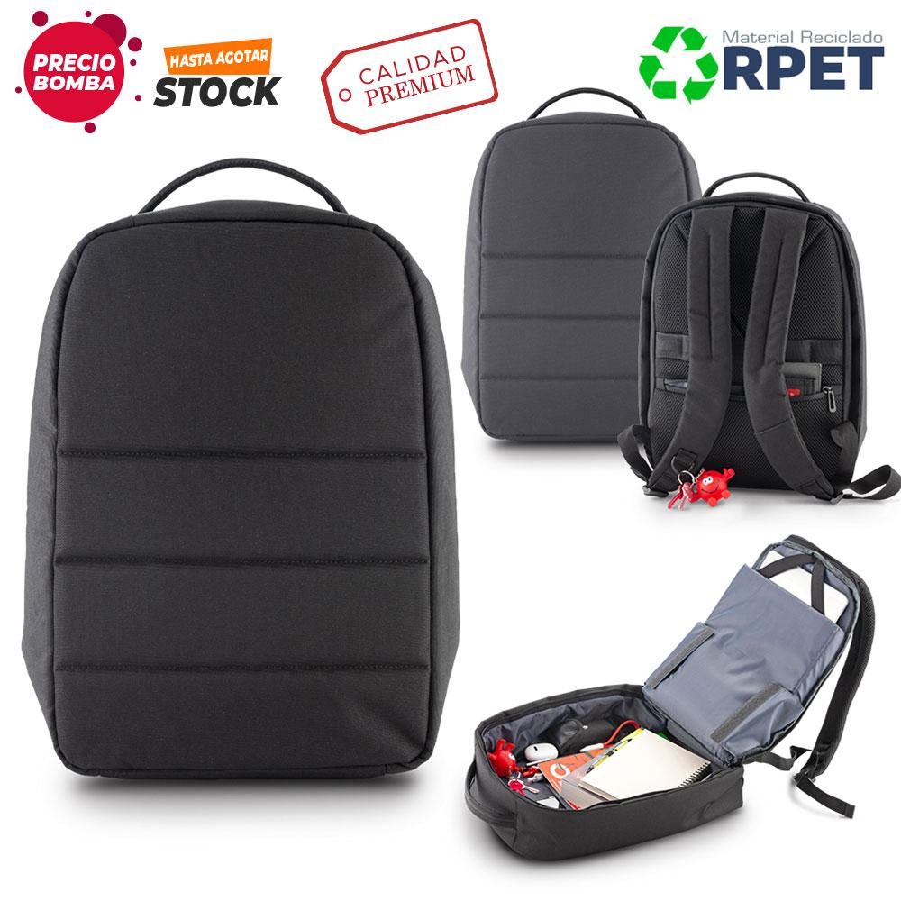 Morral antirrobo backpack rpet - oferta oferta Negro front