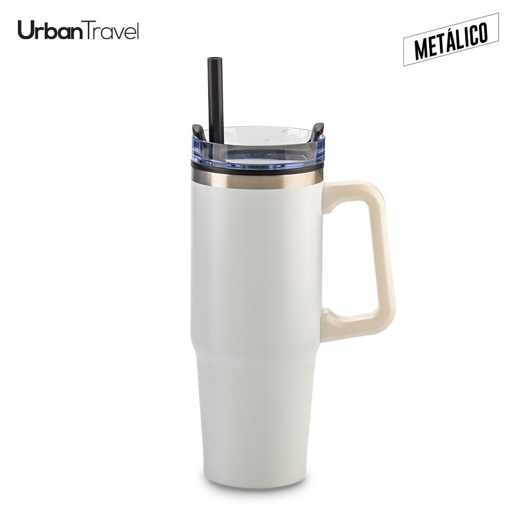 Mug metálico y plástico chester urban travel 900ml Silver miniatura 4
