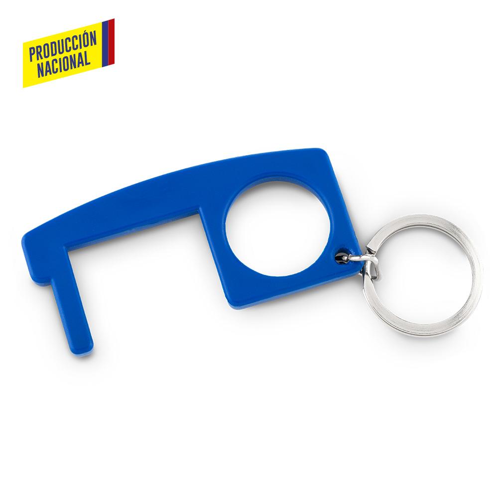 Llavero plastico multiusos anticontacto - produccion nacional produccion nacional Azul Argolla Economica miniatura 11