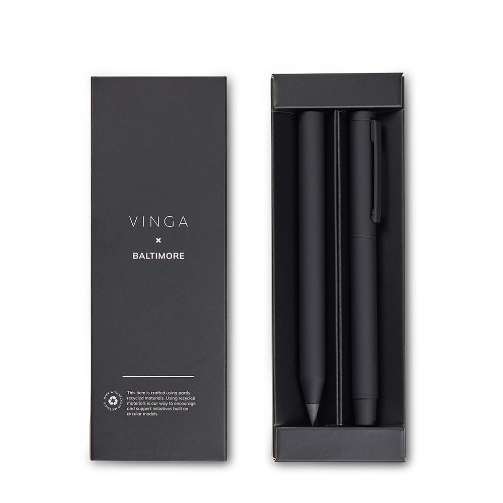 Set de boligrafos baltimore vinga eco Negro miniatura 5