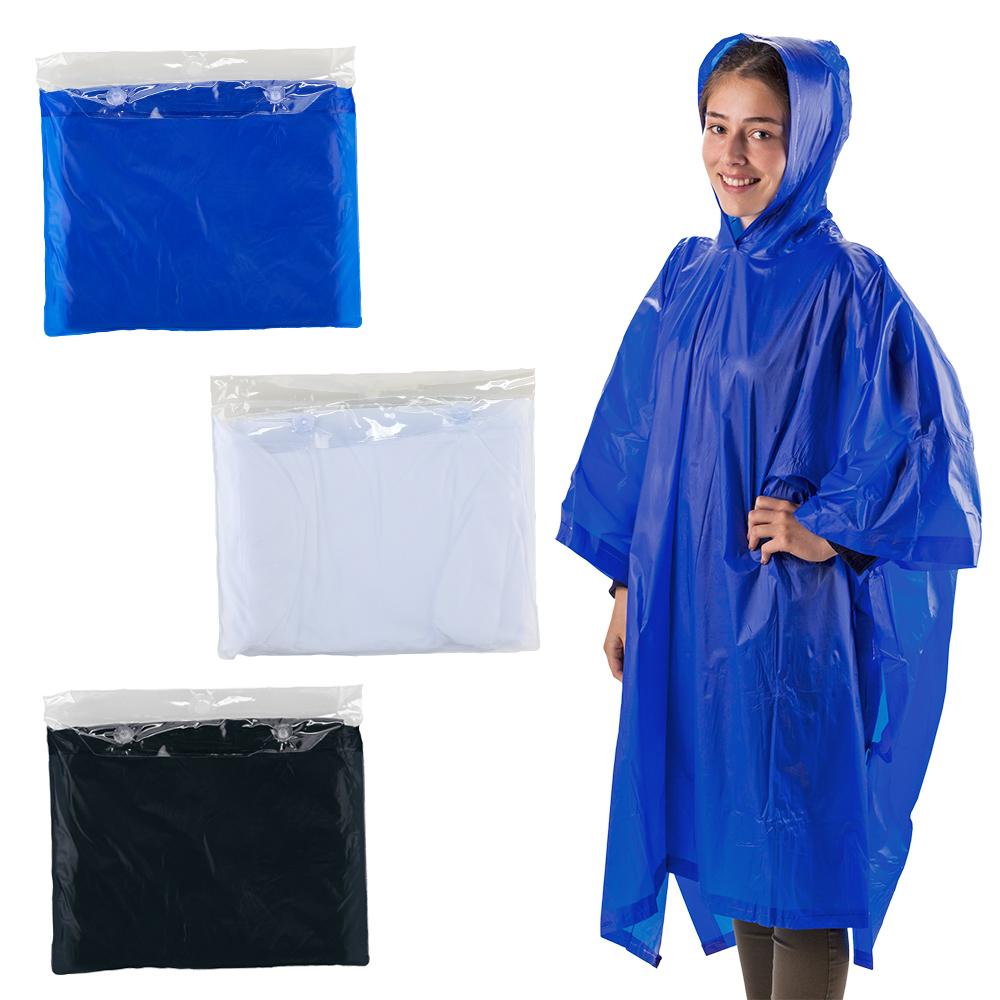 Poncho pvc con estuche Azul rey front