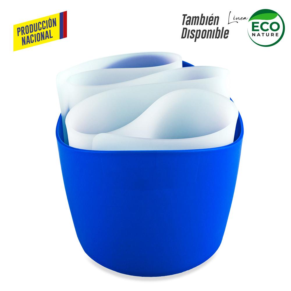 Organizador de escritorio harmony - produccion nacional produccion nacional .Silicona Blanco miniatura 4