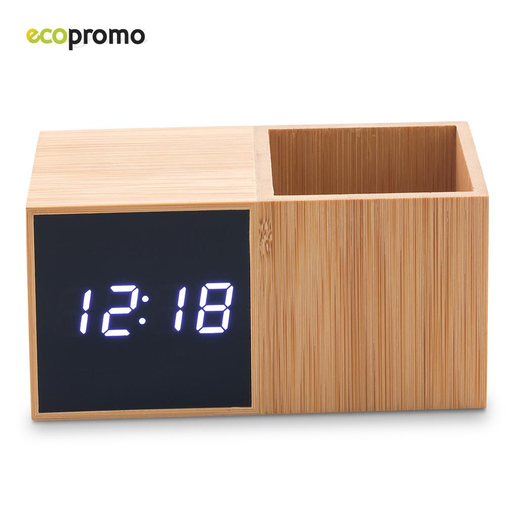 Reloj con portaboligrafo bamboo Bamboo miniatura 3