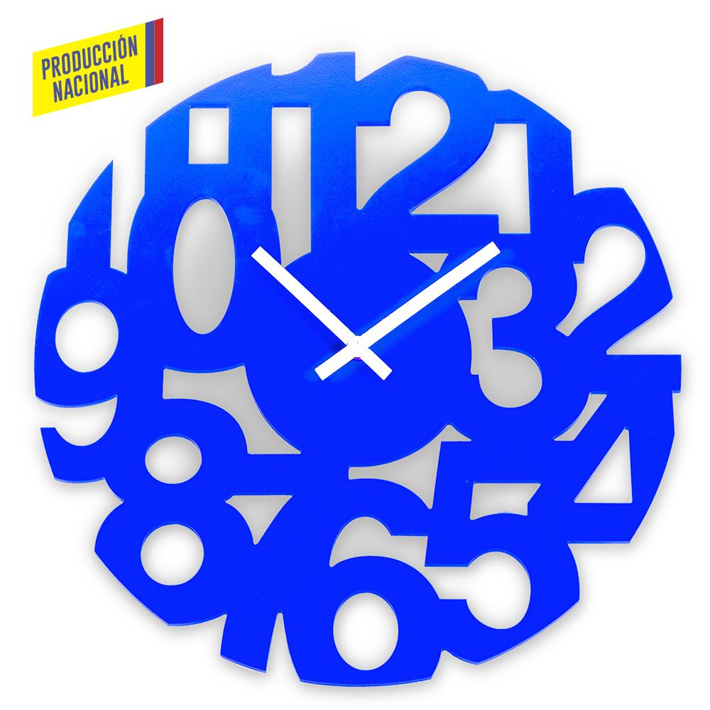 Reloj de pared cosmos - produccion nacional produccion nacional Azul miniatura 4