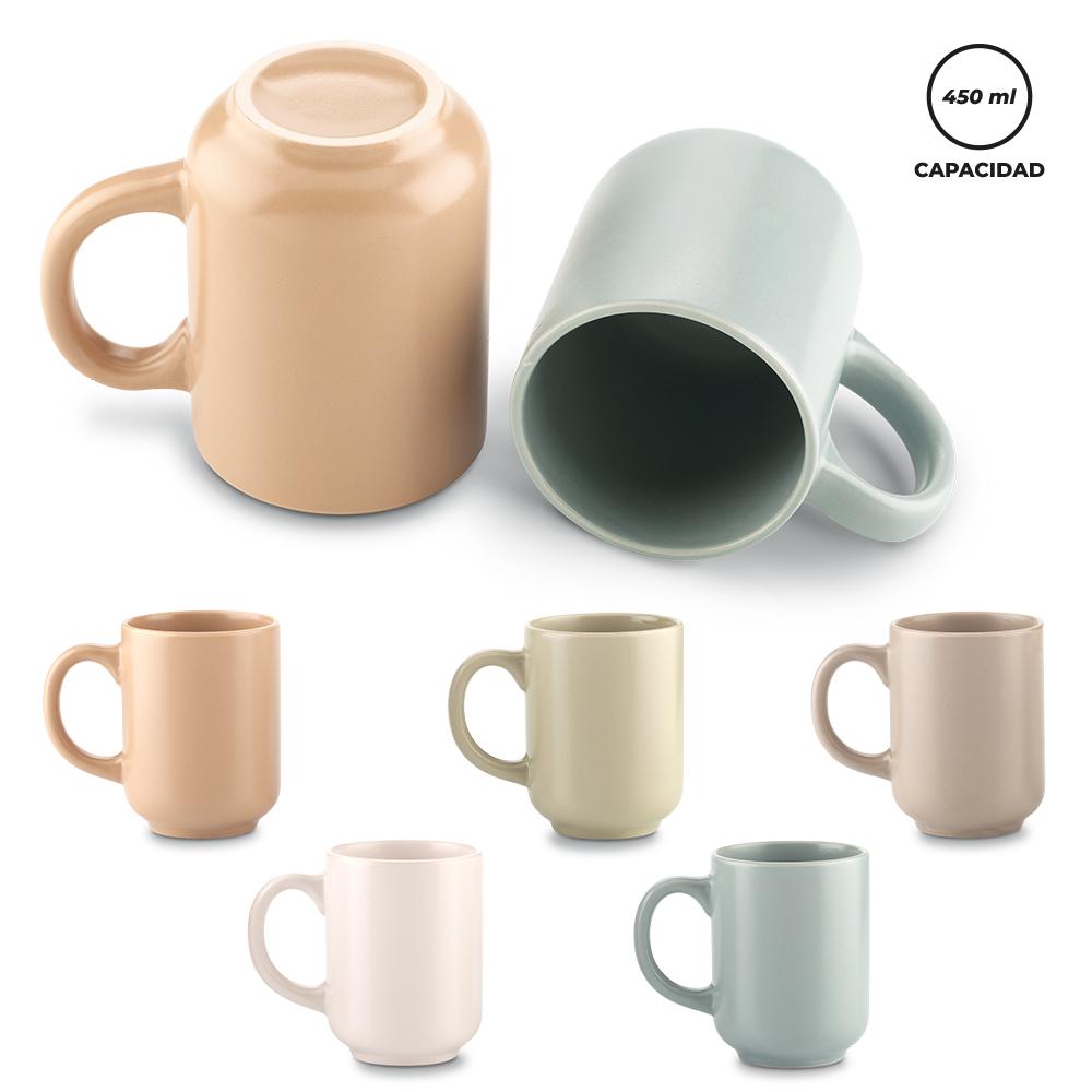 Mug en cerámica earth 450 ml Verde front