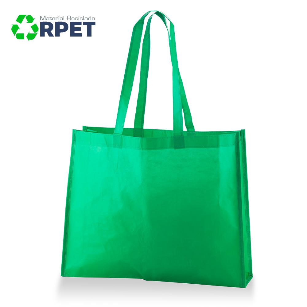 Bolsa ecologica laminada en rpet Azul Royal miniatura 9