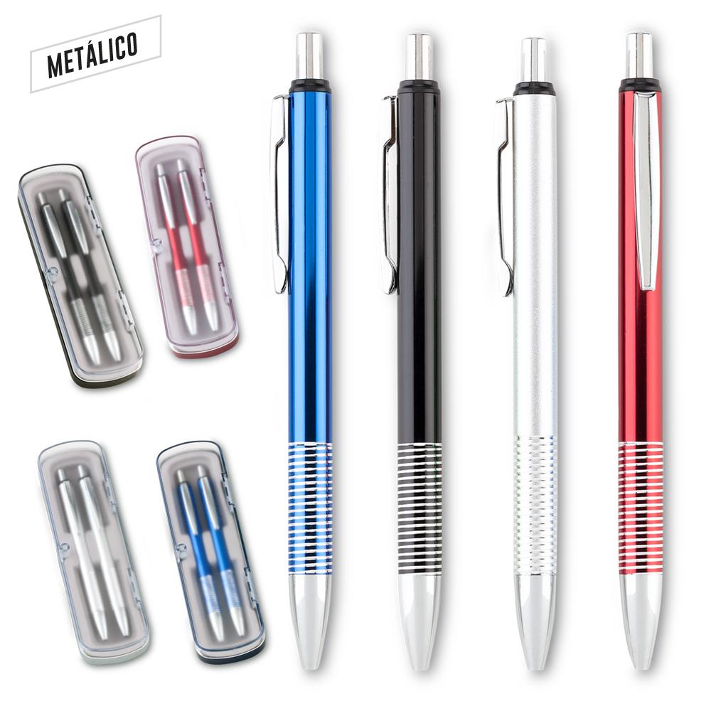 Set dickens boligrafo y portaminas oferta oferta Rojo front